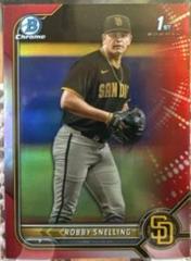 Robby Snelling [Red Refractor] #BDC-82 Baseball Cards 2022 Bowman Draft Chrome Prices