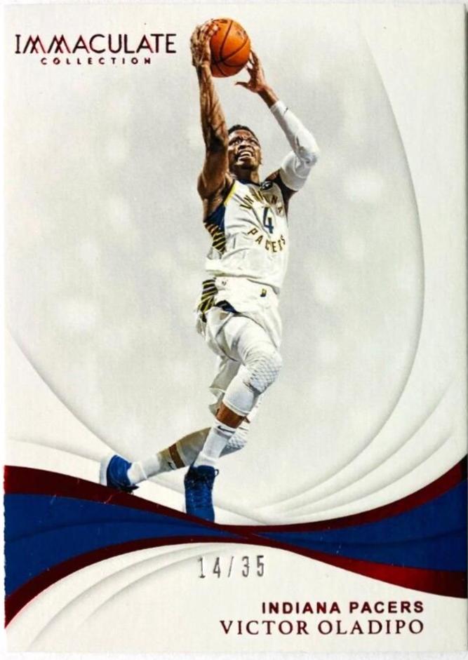 Victor Oladipo #63 Basketball Cards 2018 Panini Immaculate Collection