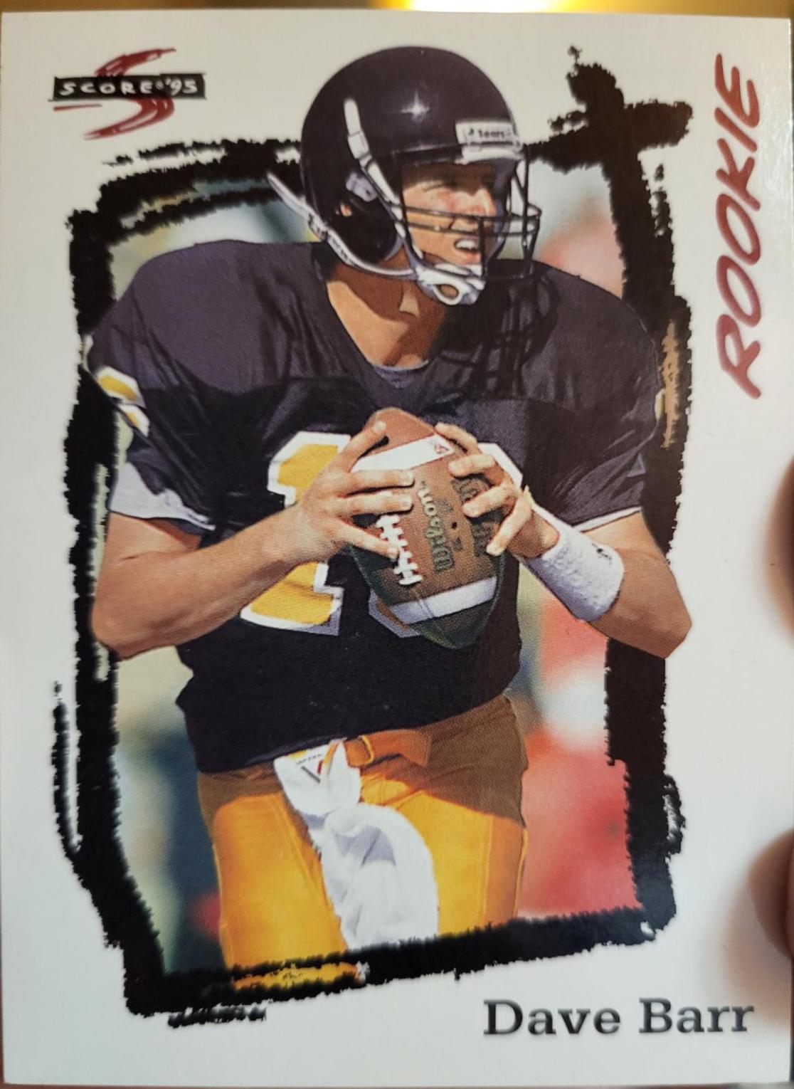 Dave Barr #265 Football Cards 1995 Panini Score
