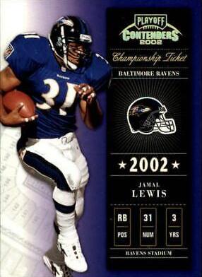 Jamal Lewis #14 2002 Playoff Contenders Football
