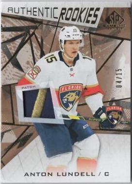 Anton Lundell #188 Hockey Cards 2021 SP Game Used