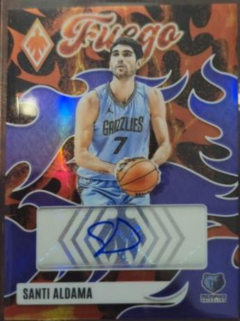 Santi Aldama #FA-SAD 2023-24 Panini Phoenix Basketball Fuego Autographs