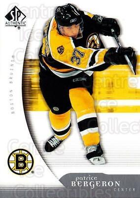 Patrice Bergeron #11 Hockey Cards 2005 SP Authentic