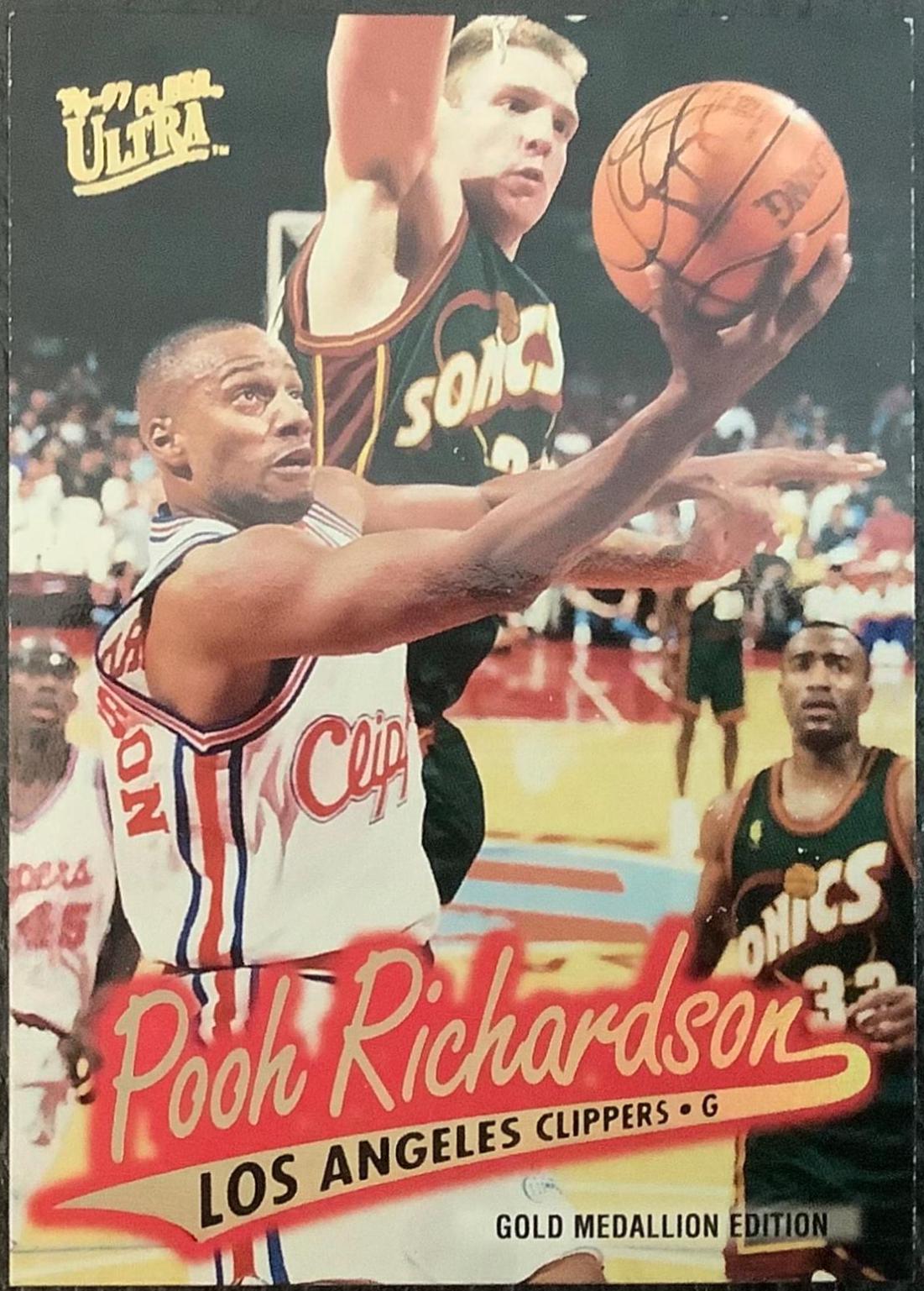 Pooh Richardson #G-198 Basketball Cards 1996 Ultra Gold Medallion