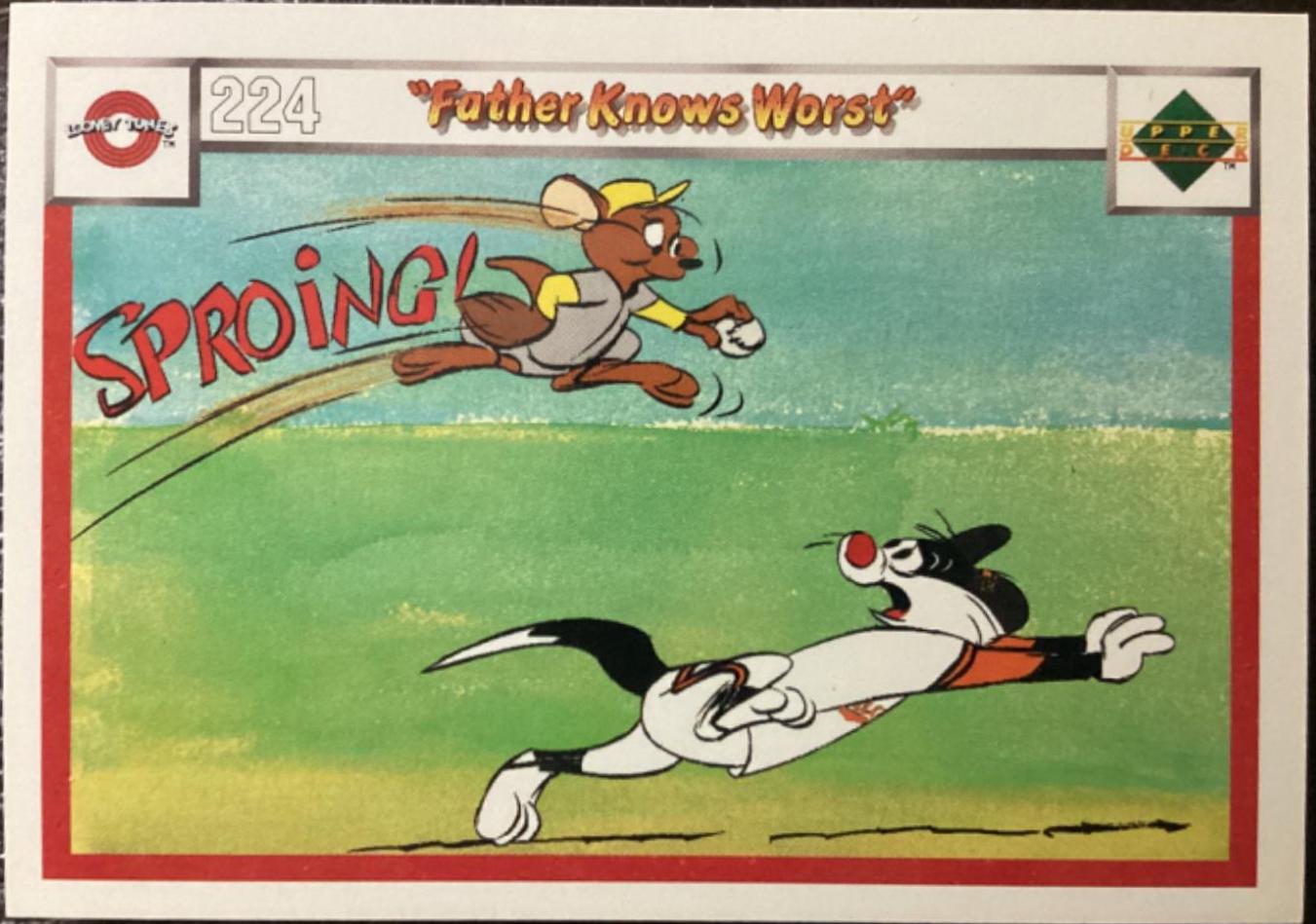 Father Knows Worst #224/227 Baseball Cards 1990 Upper Deck Comic Ball
