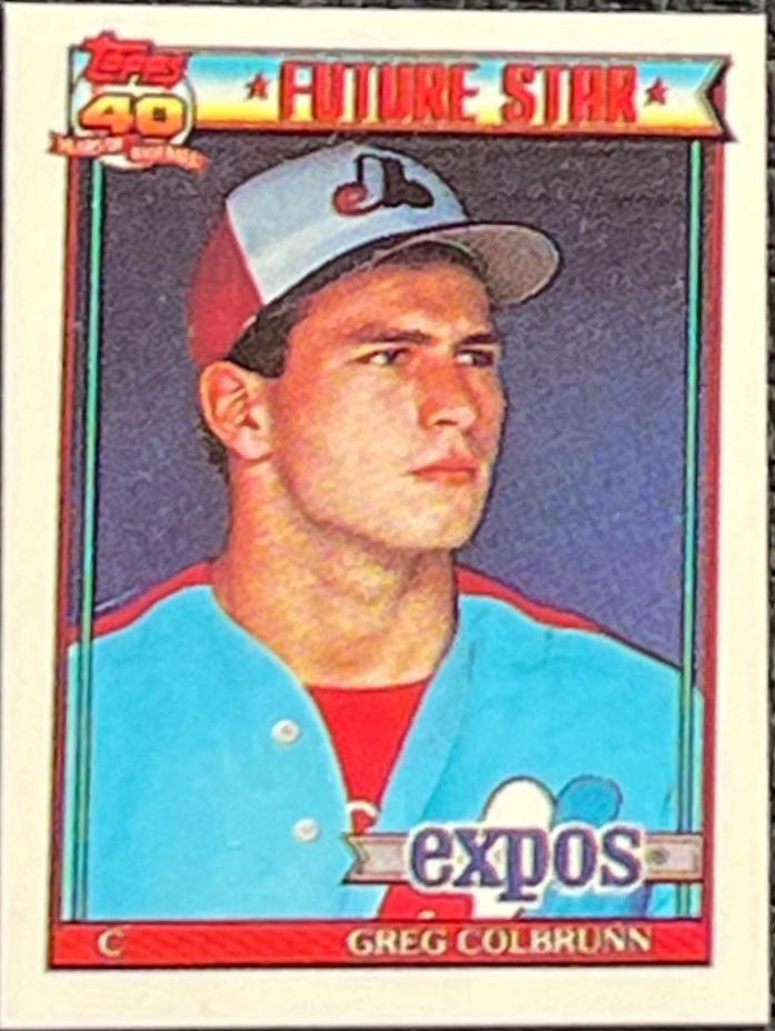 Greg Colbrunn #91 Baseball Cards 1991 Topps Micro