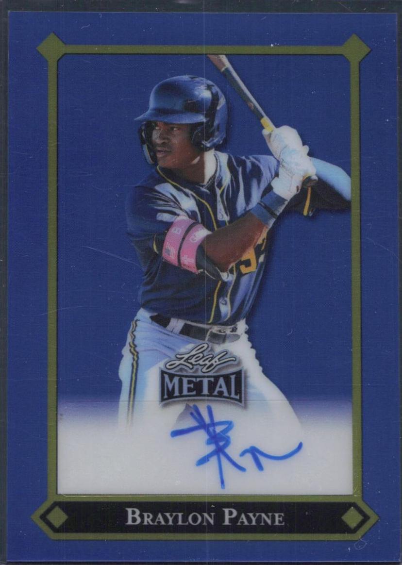 Braylon Payne Prismatic Blue] #LGR-BP1 2025 Leaf Metal Gold Leaf Rookie Baseball
