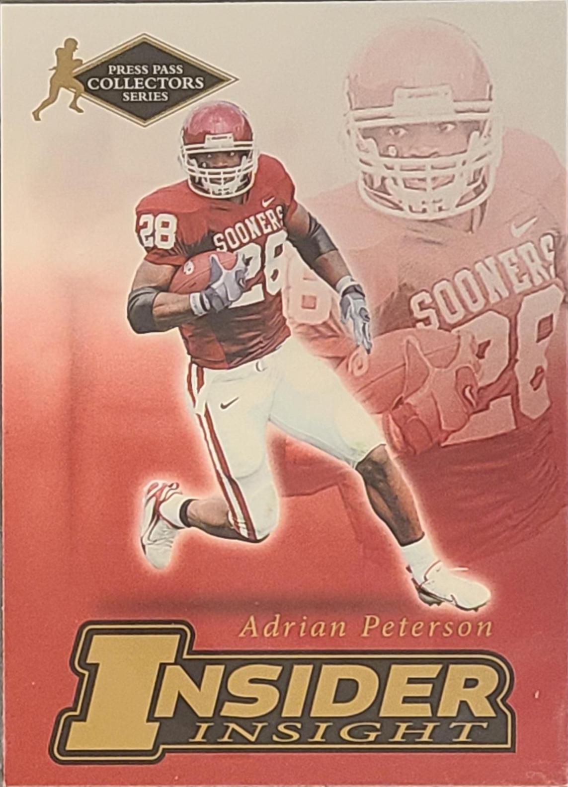 Adrian Peterson #II-17 Football Cards 2007 Press Pass Insider Insight