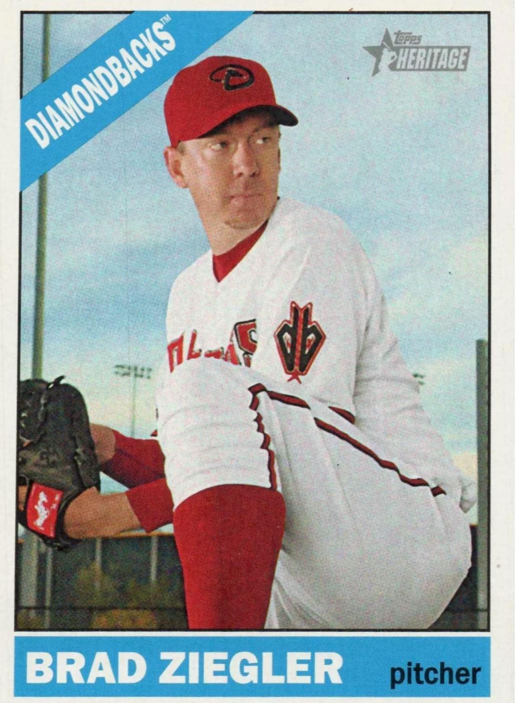 Brad Ziegler #23 Baseball Cards 2015 Topps Heritage