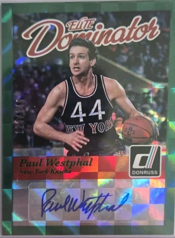Paul Westphal #20 Basketball Cards 2014 Panini Donruss Elite Dominators Signatures