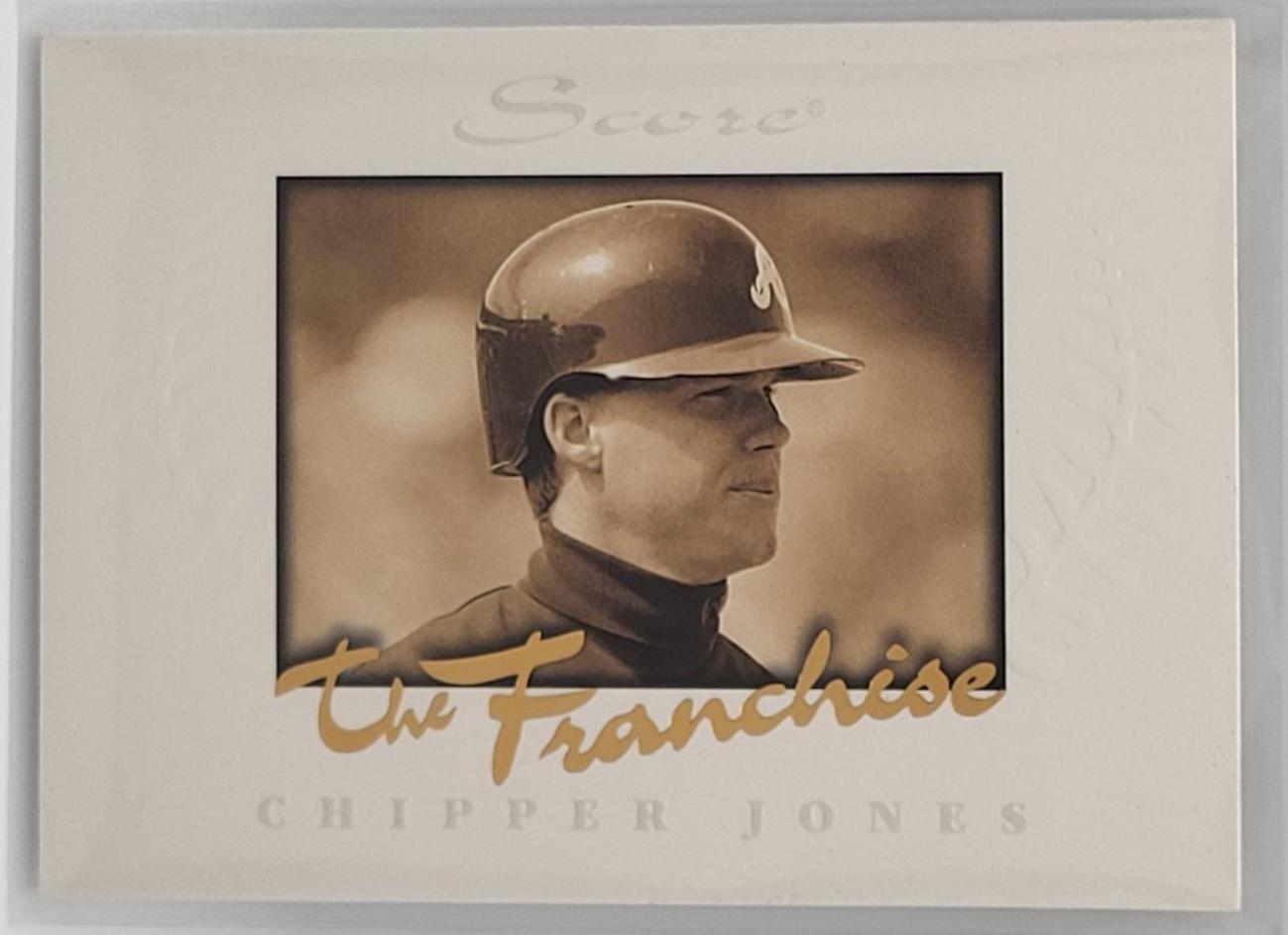 Chipper Jones #4 Baseball Cards 1996 Score the Franchise