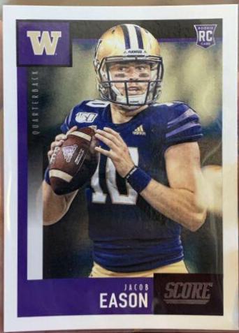 Jacob Eason #354 Football Cards 2020 Panini Score