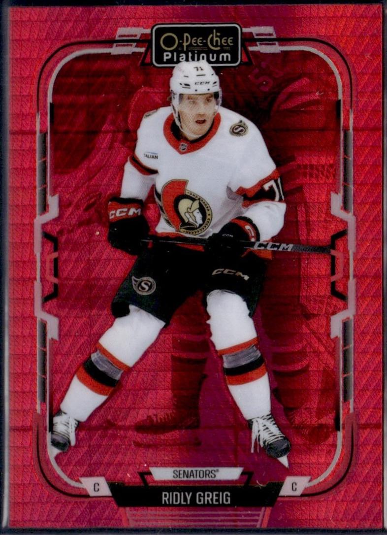 Ridly Greig #39 2025-26 O-Pee-Chee Platinum Hockey