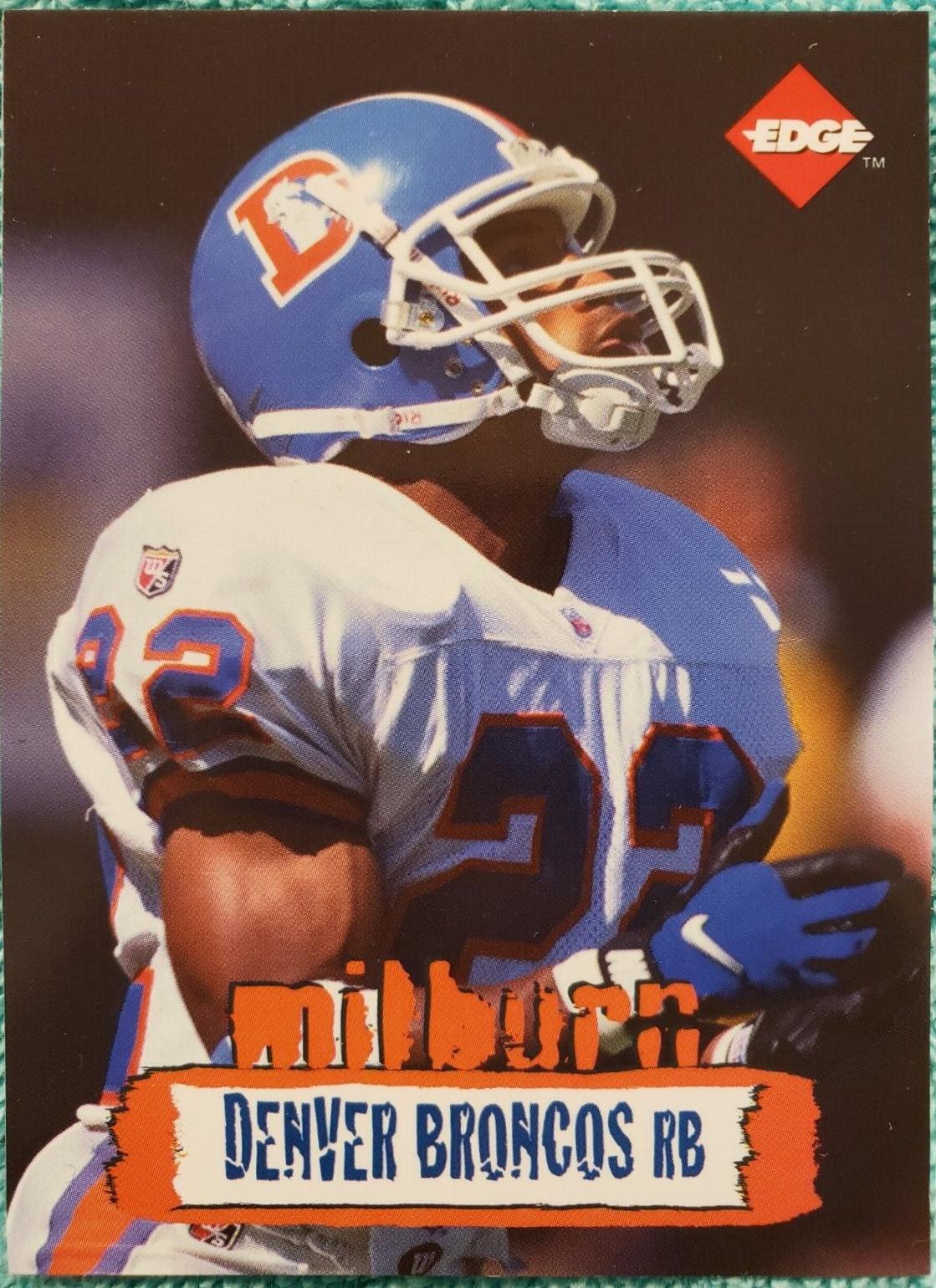Glyn Milburn #69 Football Cards 1996 Collector's Edge