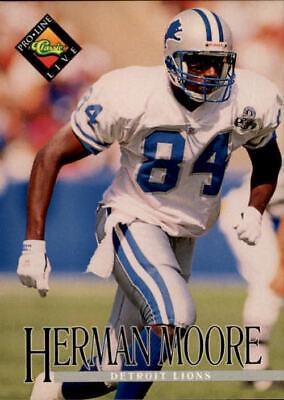 Herman Moore #42 Football Cards 1994 Pro Line Live