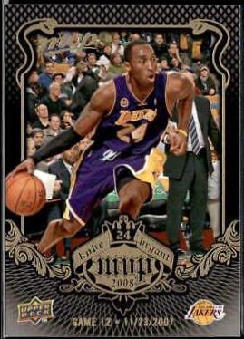 Bryant #KB-12 Basketball Cards 2008 Upper Deck MVP Kobe
