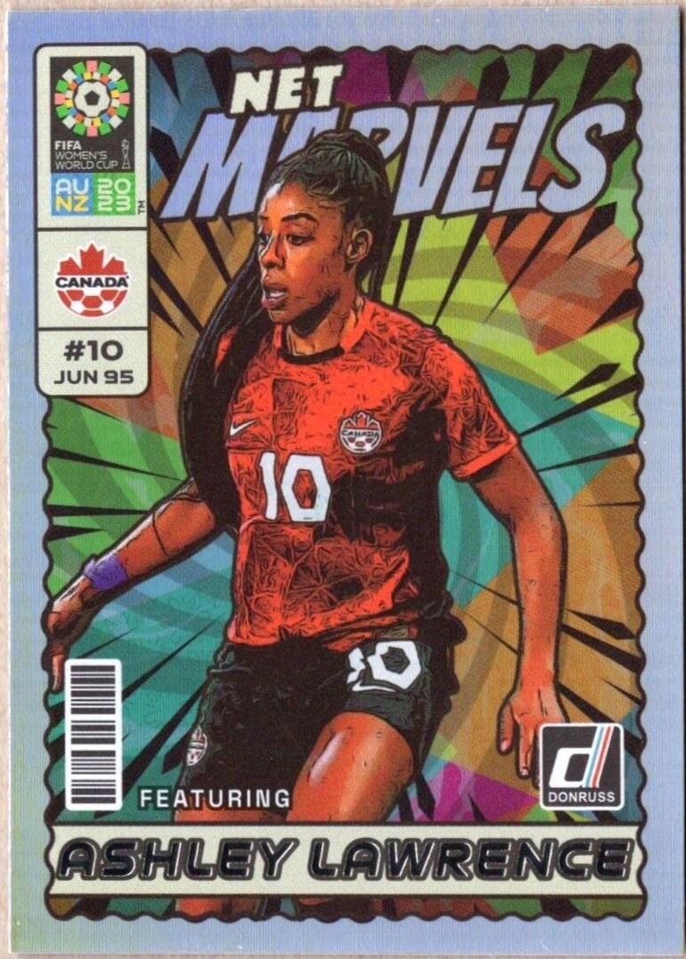 Ashley Lawrence #4 Soccer Cards 2023 Donruss FIFA Women's World Cup Net Marvels