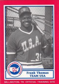 Frank Thomas #23 Baseball Cards 1990 BDK Pan Am Team USA Red