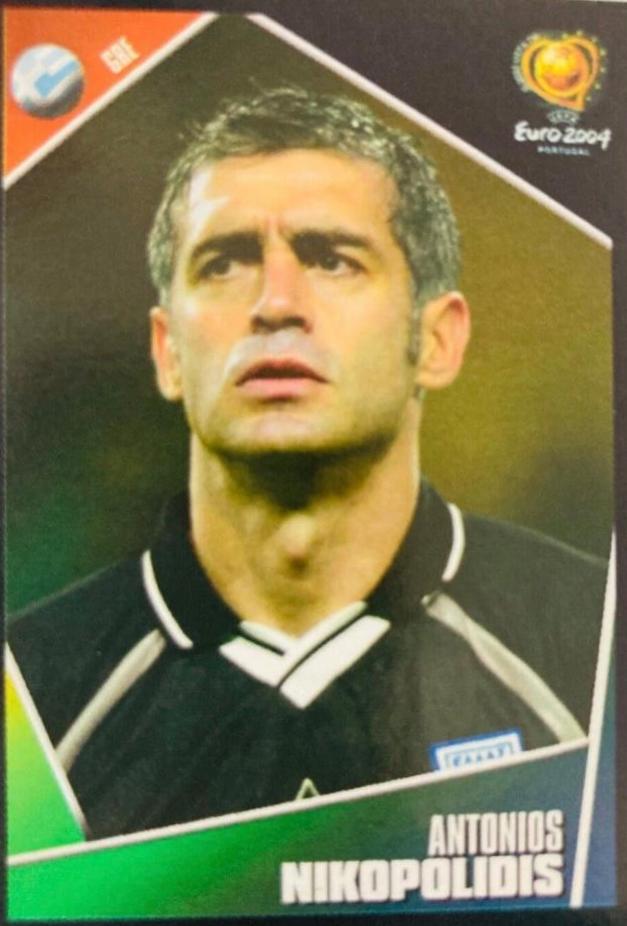 Antonios Nikopolidis #31 Soccer Cards 2004 Panini UEFA Euro