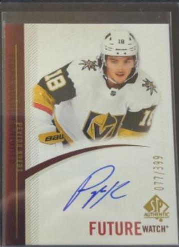 Peyton Krebs #RFWA-PK Hockey Cards 2022 SP Authentic Retro Future Watch Autograph