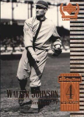 Walter Johnson #4 Baseball Cards 1999 Upper Deck Century Legends