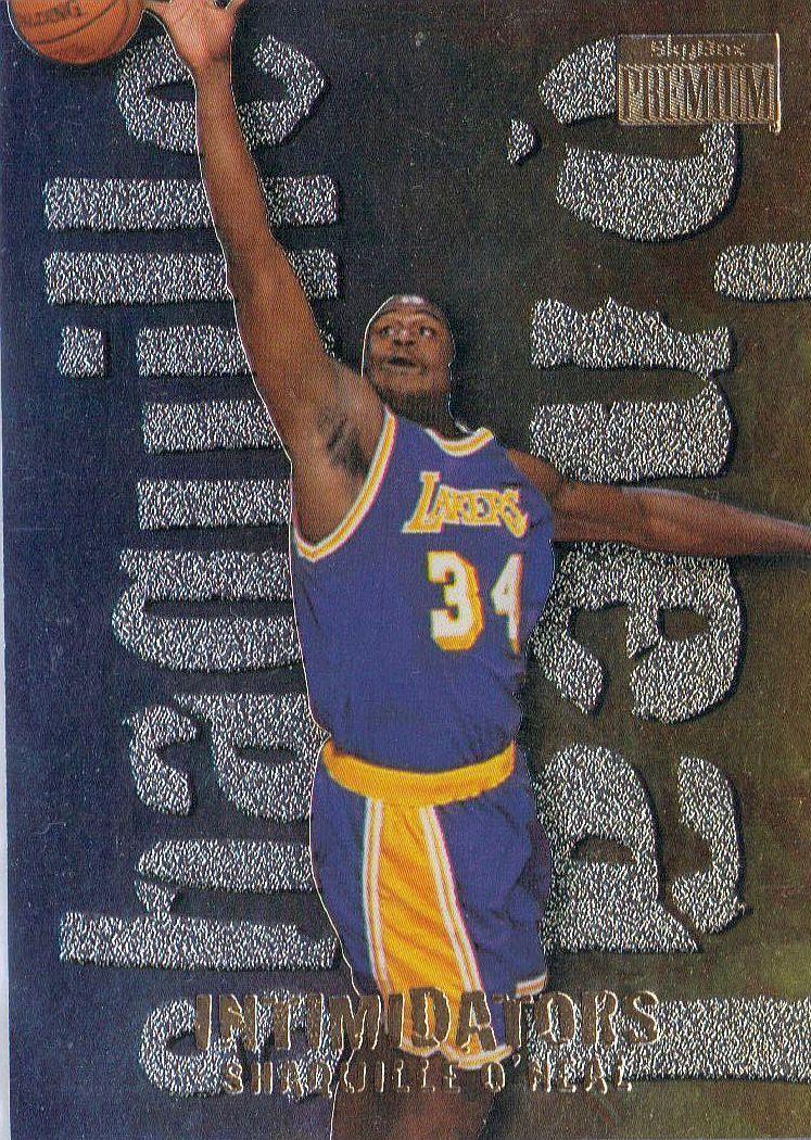 Shaquille O'Neal #15 Basketball Cards 1996 Skybox Premium Intimidators