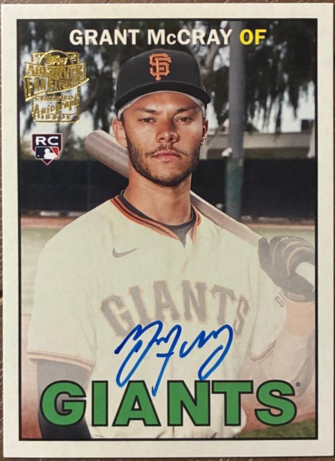 Grant McCray #67FFA-GM 2025 Topps Archives Baseball Fan Favorite Autographs 1967