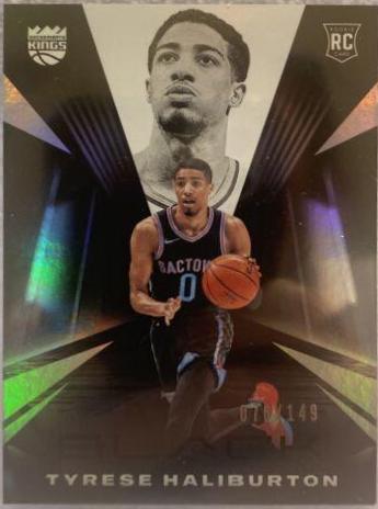 Tyrese Haliburton #76 2020 Panini Black Basketball