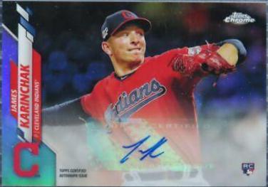 James Karinchak #USA-JKA Baseball Cards 2020 Topps Chrome Update Autographs