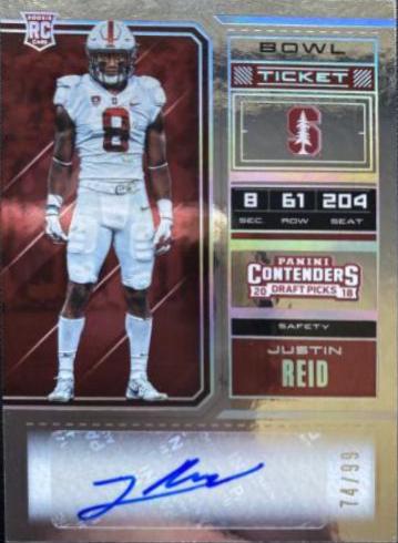 Justin Reid [Bowl Autograph] #293