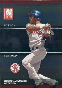 Rickey Henderson #168 Baseball Cards 2003 Donruss Elite Extra Edition
