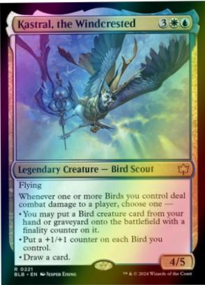 Kastral, the Windcrested #221 Magic Bloomburrow