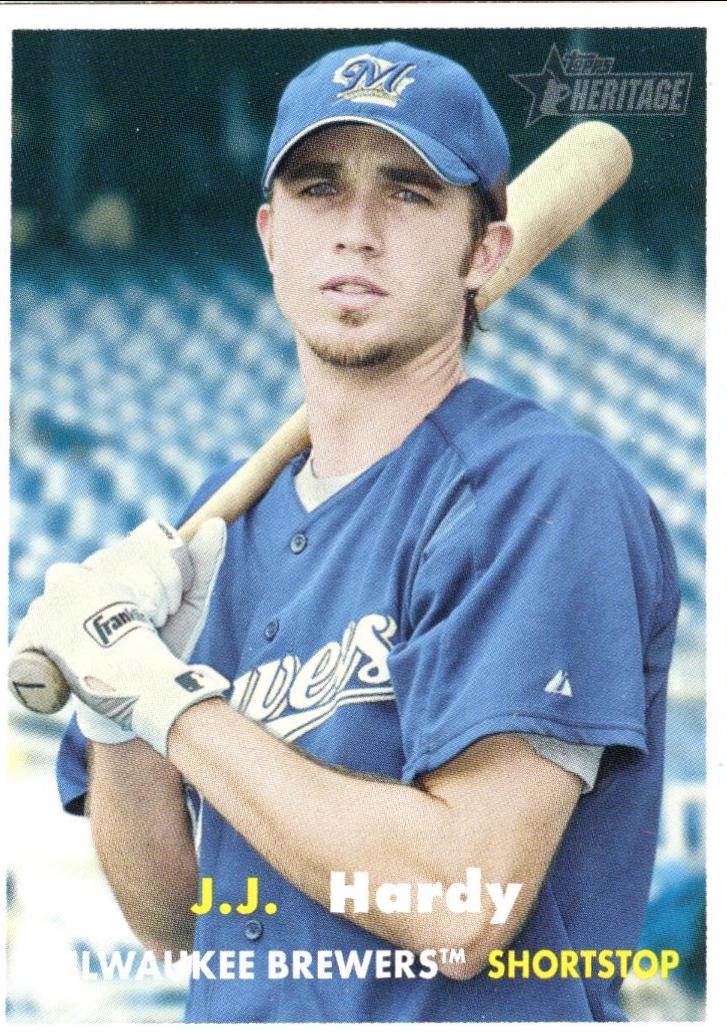 J.J. Hardy #87 Baseball Cards 2006 Topps Heritage