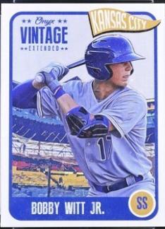 Bobby Witt Jr. #VEBW 2020 Onyx Vintage Extended Baseball