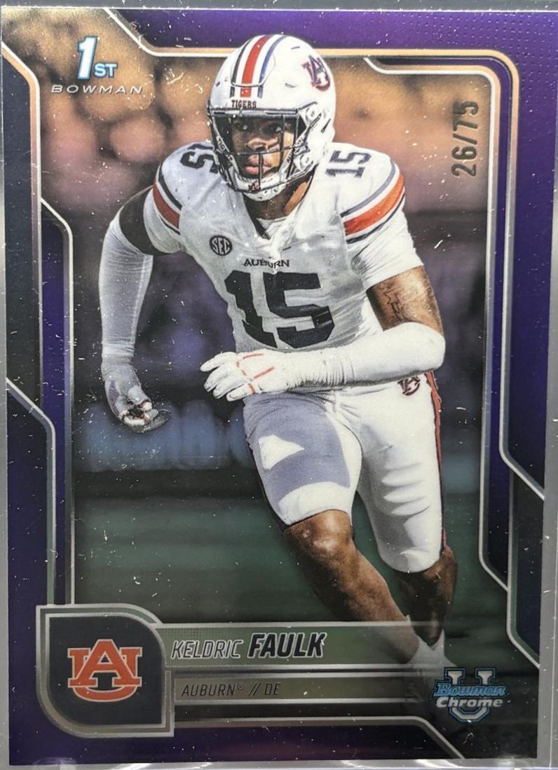 Keldric Faulk [Purple Refractor] #6