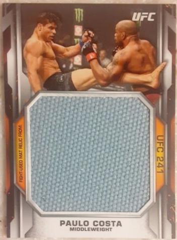Paulo Costa #JFMR-PC Ufc Cards 2020 Topps UFC Knockout Jumbo Fight Mat A Relics