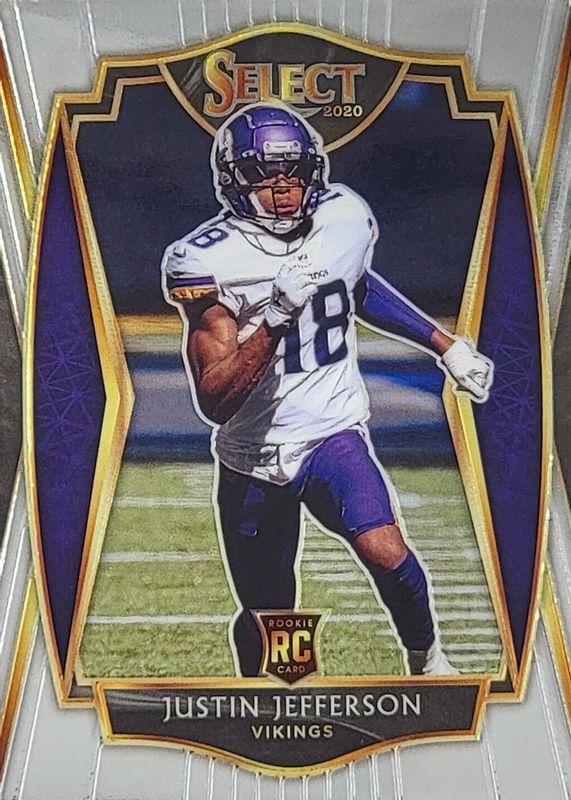 Justin Jefferson #161 Football Cards 2020 Panini Select