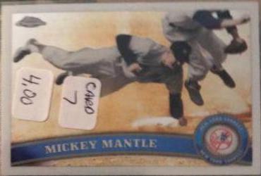 Mickey Mantle #7 Baseball Cards 2011 Topps Chrome