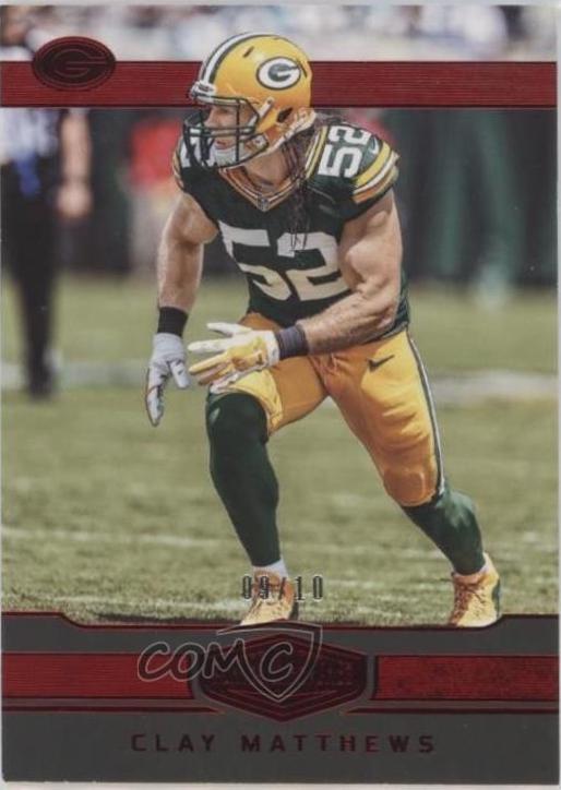 Clay Matthews #39 2016 Panini Plates & Patches Football