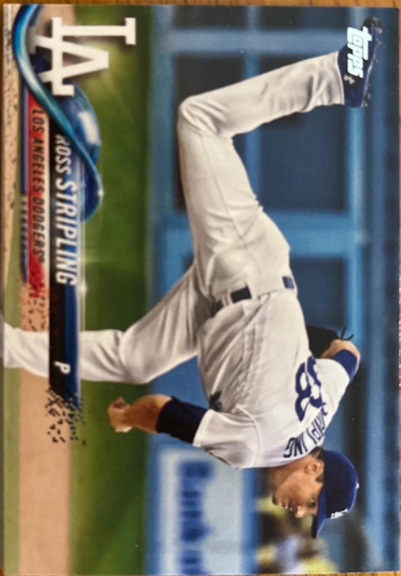 Ross Stripling #US280 Baseball Cards 2018 Topps Tier One Autographed Prodigious Patches
