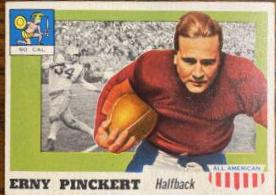 Erny Pinckert #4 Football Cards 1955 Topps All American