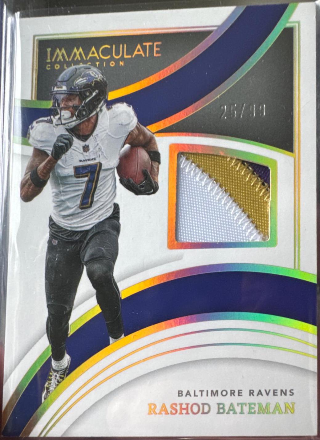 Rashod Bateman #IM-RBA Football Cards 2022 Panini Immaculate Collection Immeasurable Memorabilia
