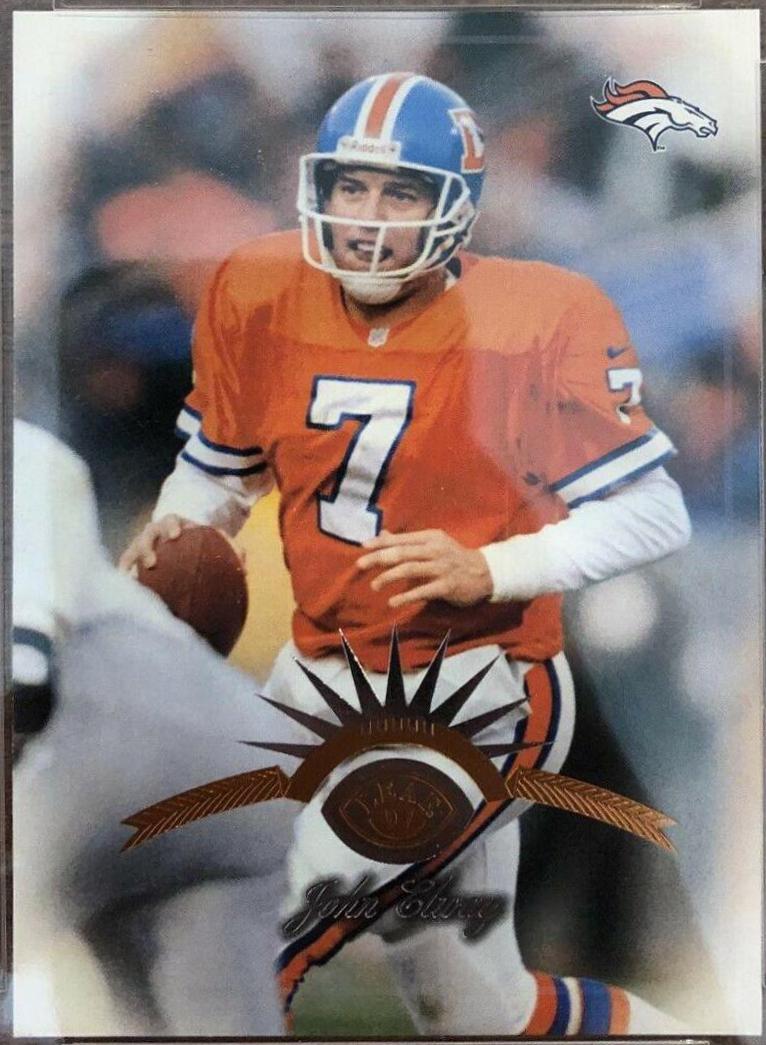 John Elway #9 Football Cards 1997 Leaf