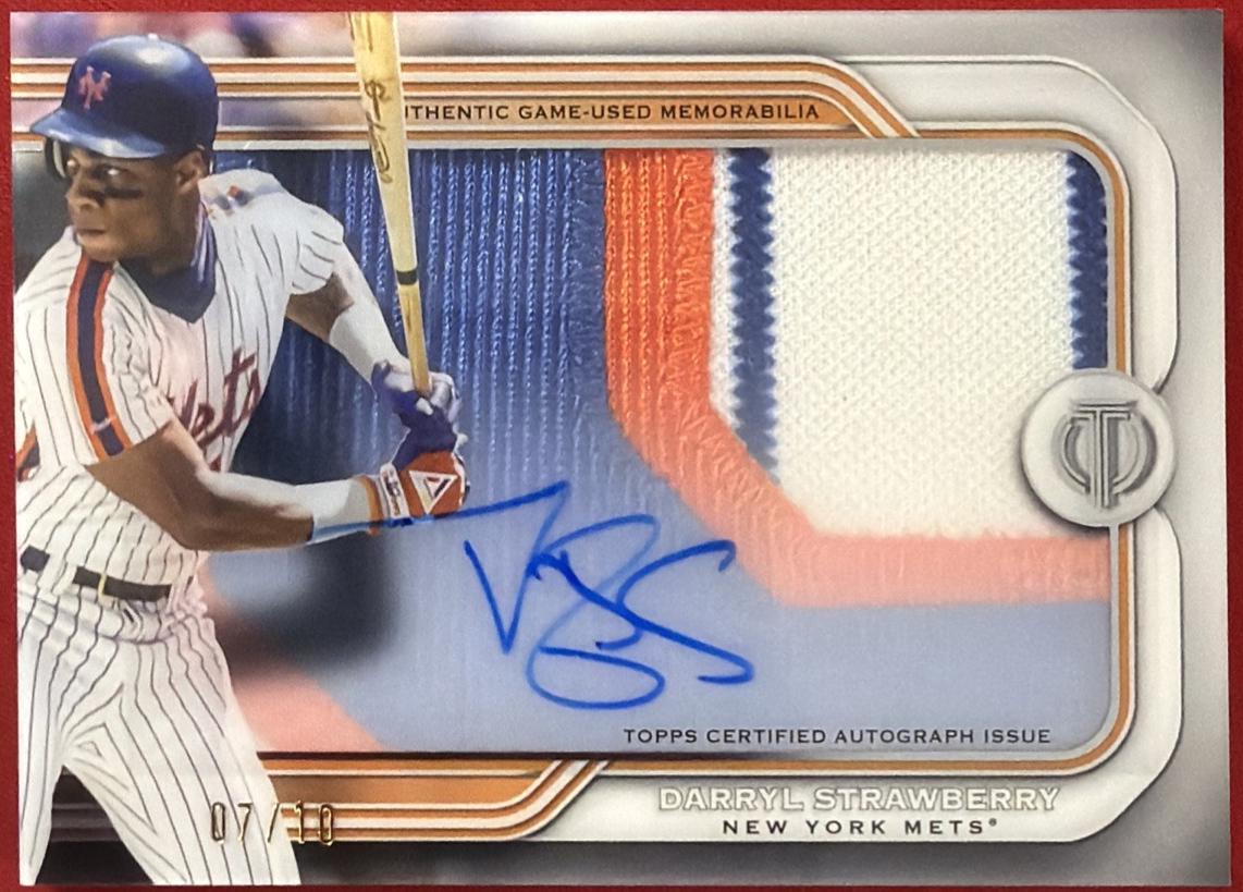Darryl Strawberry #PPA-DS 2026 Topps Tribute Baseball Prime Patch Autograph Relics