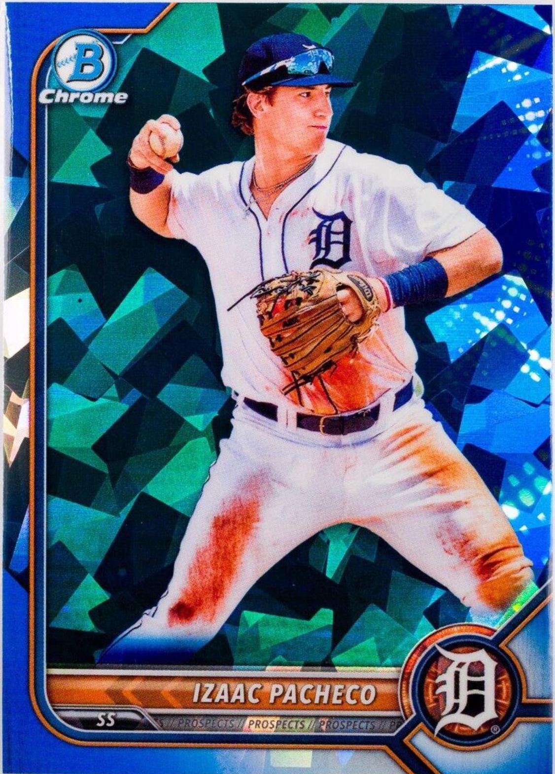 Izaac Pacheco #BCP-106 Baseball Cards 2022 Bowman Chrome Prospects Sapphire