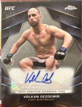 Volkan Oezdemir #CVA-VOE Ufc Cards 2024 Topps Chrome UFC Veteran Autograph