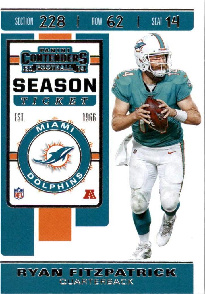 Ryan Fitzpatrick #6 Football Cards 2019 Panini Contenders