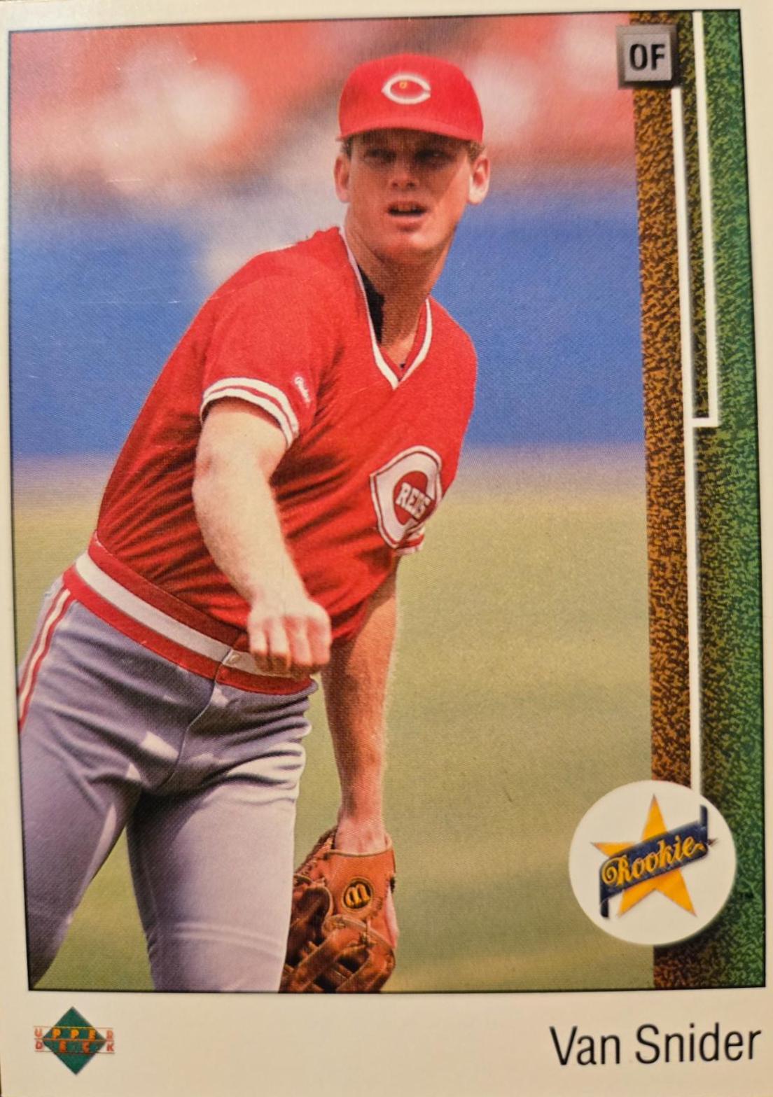 Van Snider #23 Baseball Cards 1989 Upper Deck