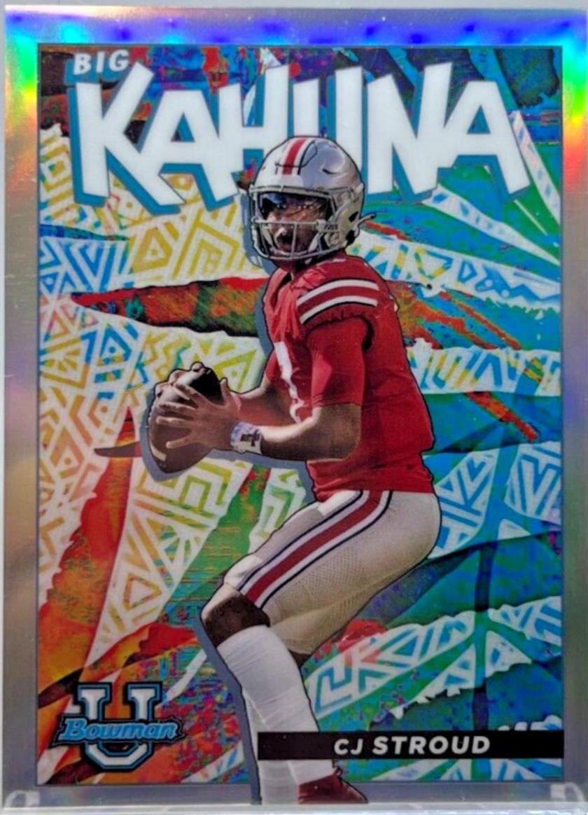 CJ Stroud #TBK-2 Football Cards 2021 Bowman University The Big Kahuna