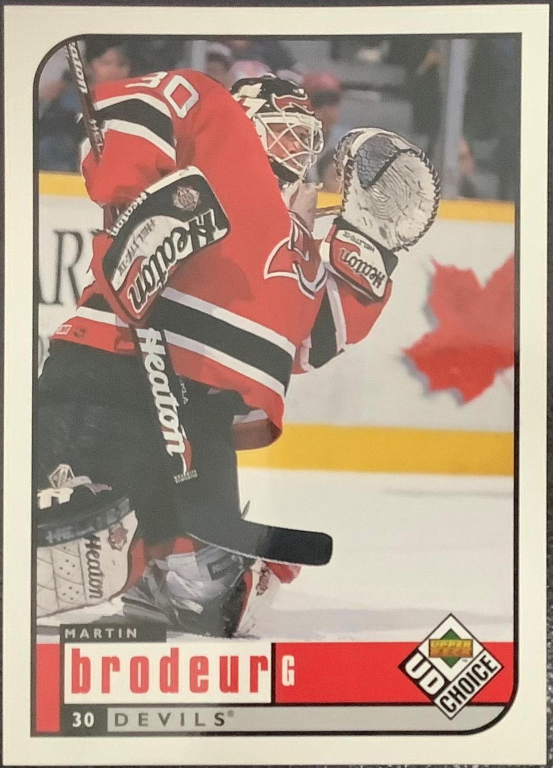 Martin Brodeur #4 Hockey Cards 1998 UD Choice Blow Ups